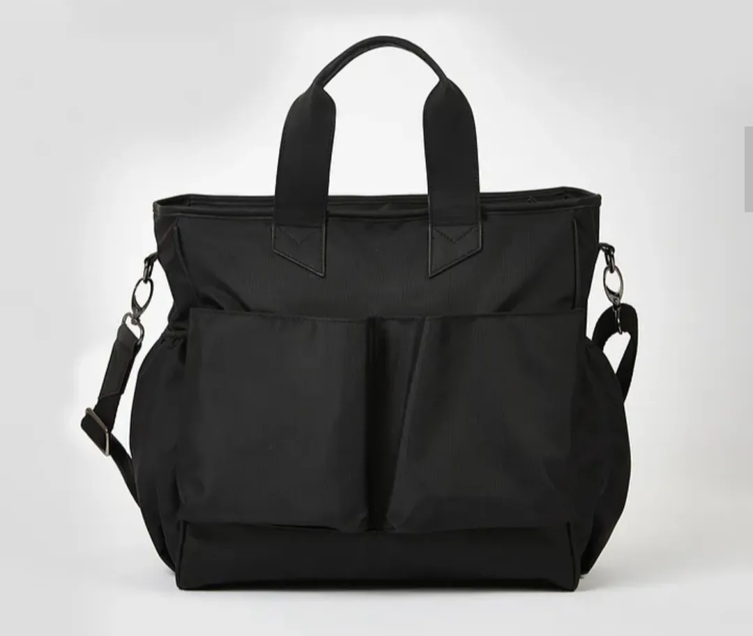 Black Tote Bag With Shoulder Strap thumbnail