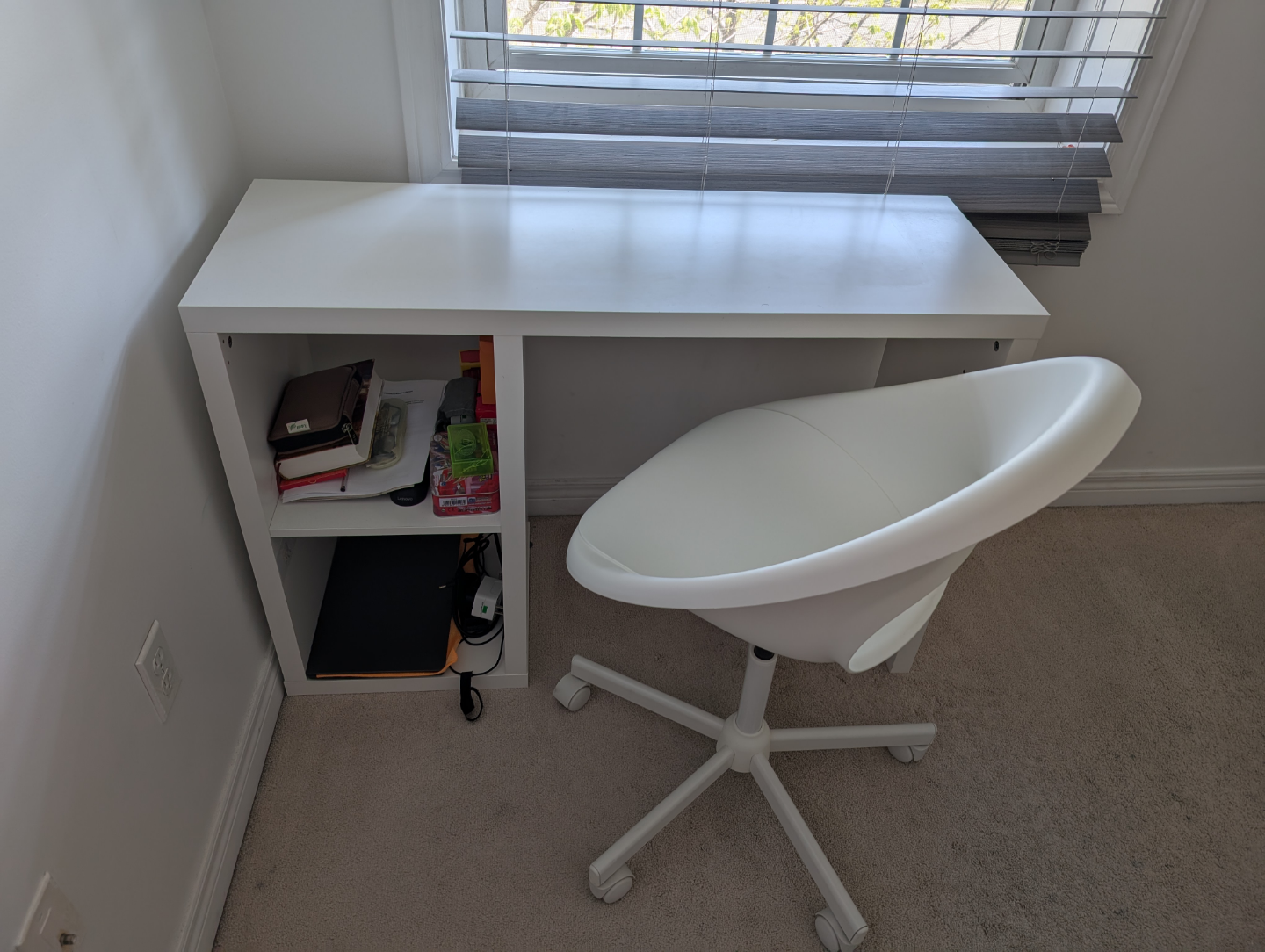 White Desk with Chair
