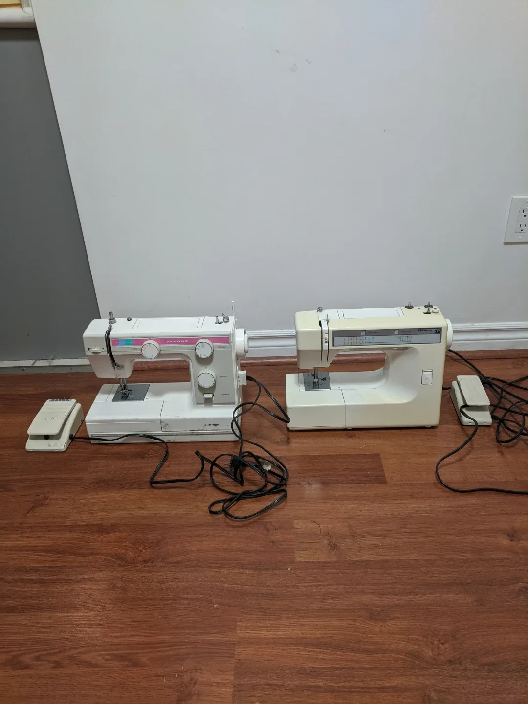 Two Vintage Sewing Machines - Janome & Kenmore thumbnail