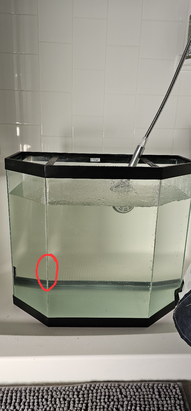 Corner Aquarium with Stand, Minor Leak - photo 2