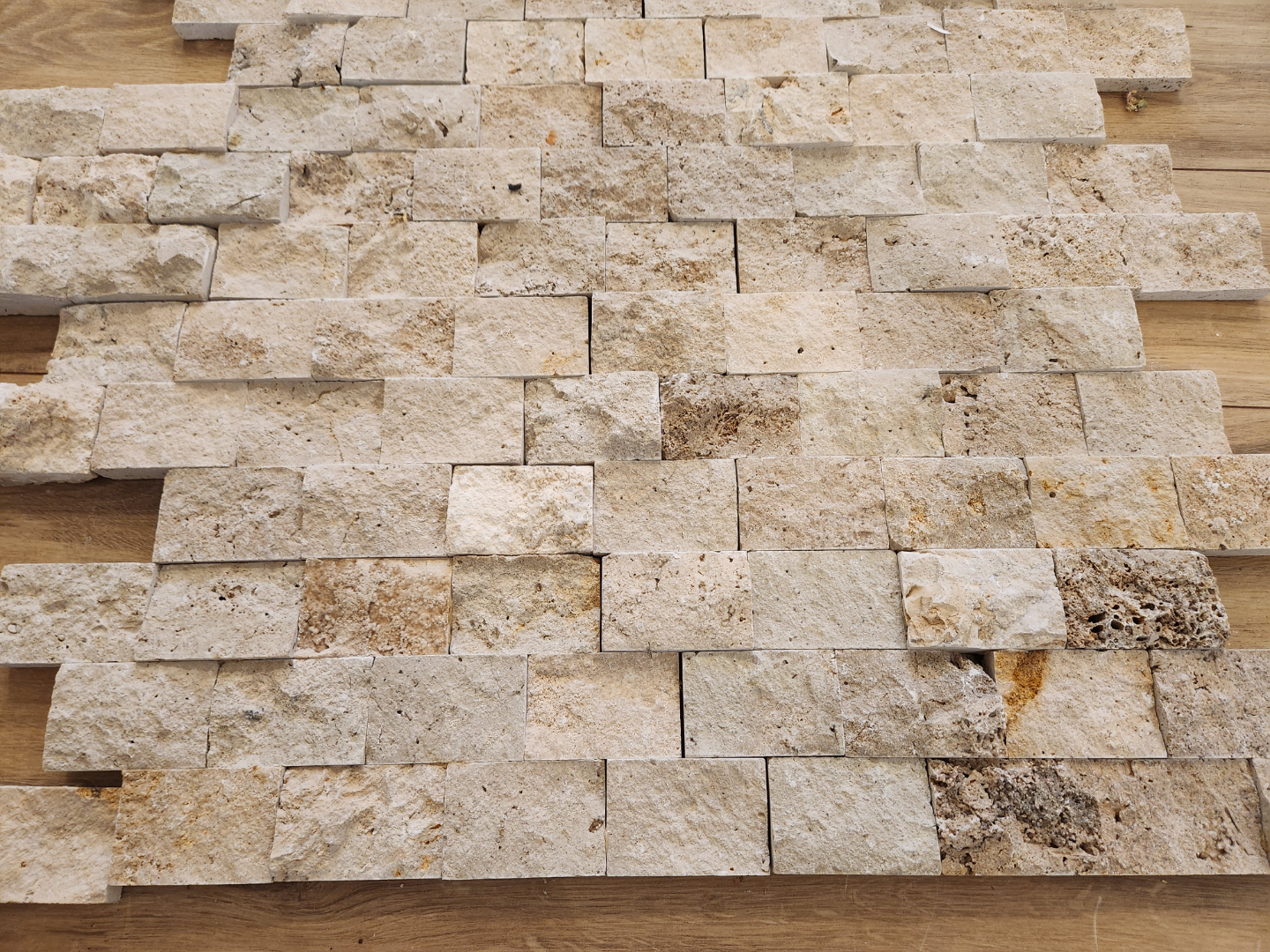 Beige Split Face Travertine Stone Tiles - 100 sq.ft. - photo 3