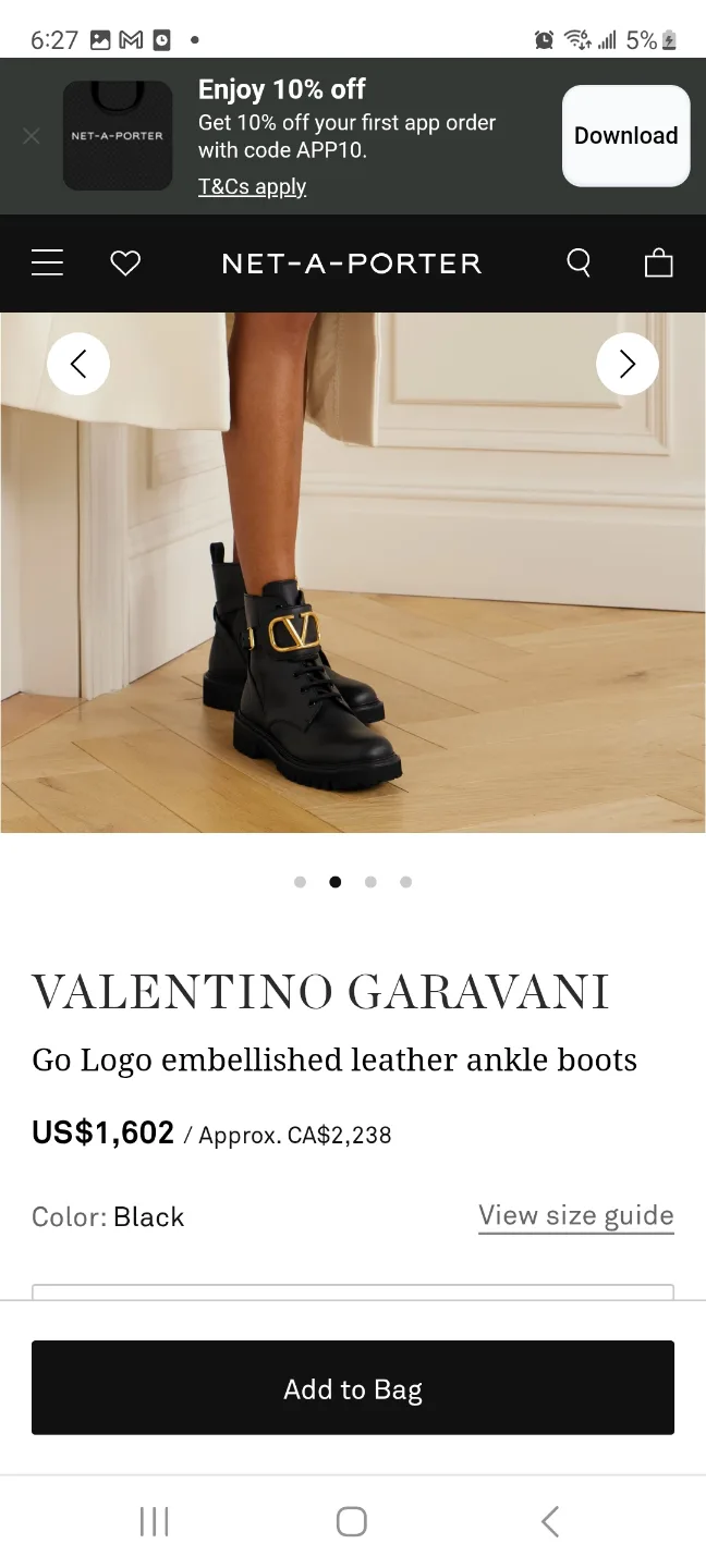 VALENTINO COMBAT BOOTS image indicator(2)