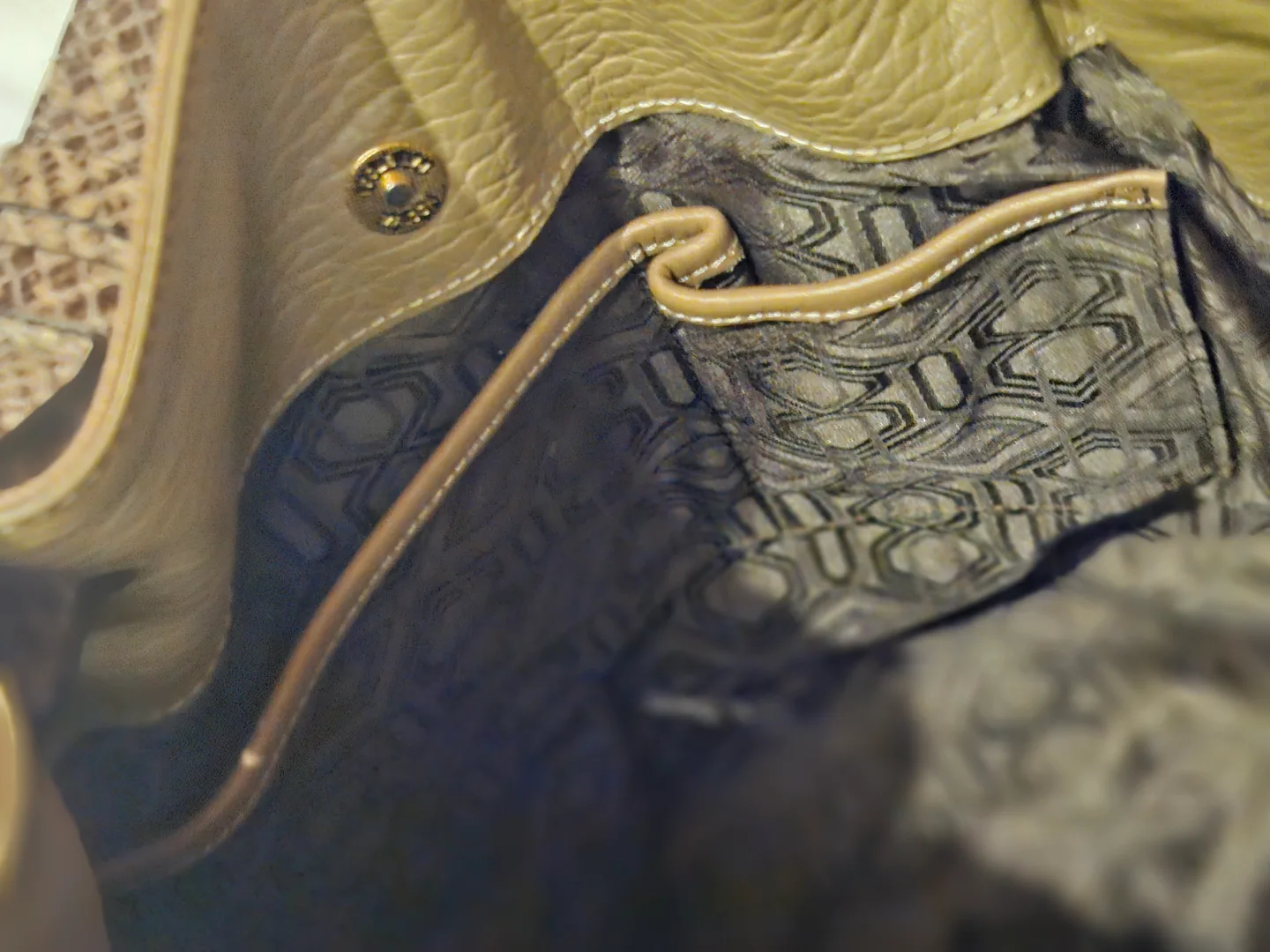 Bruno Magli Leather Tote Bag image indicator(4)