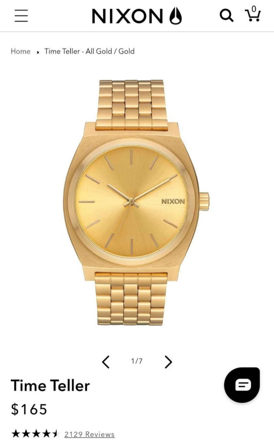 Nixon Time Teller, Stainless Steel All Gold. - photo 5