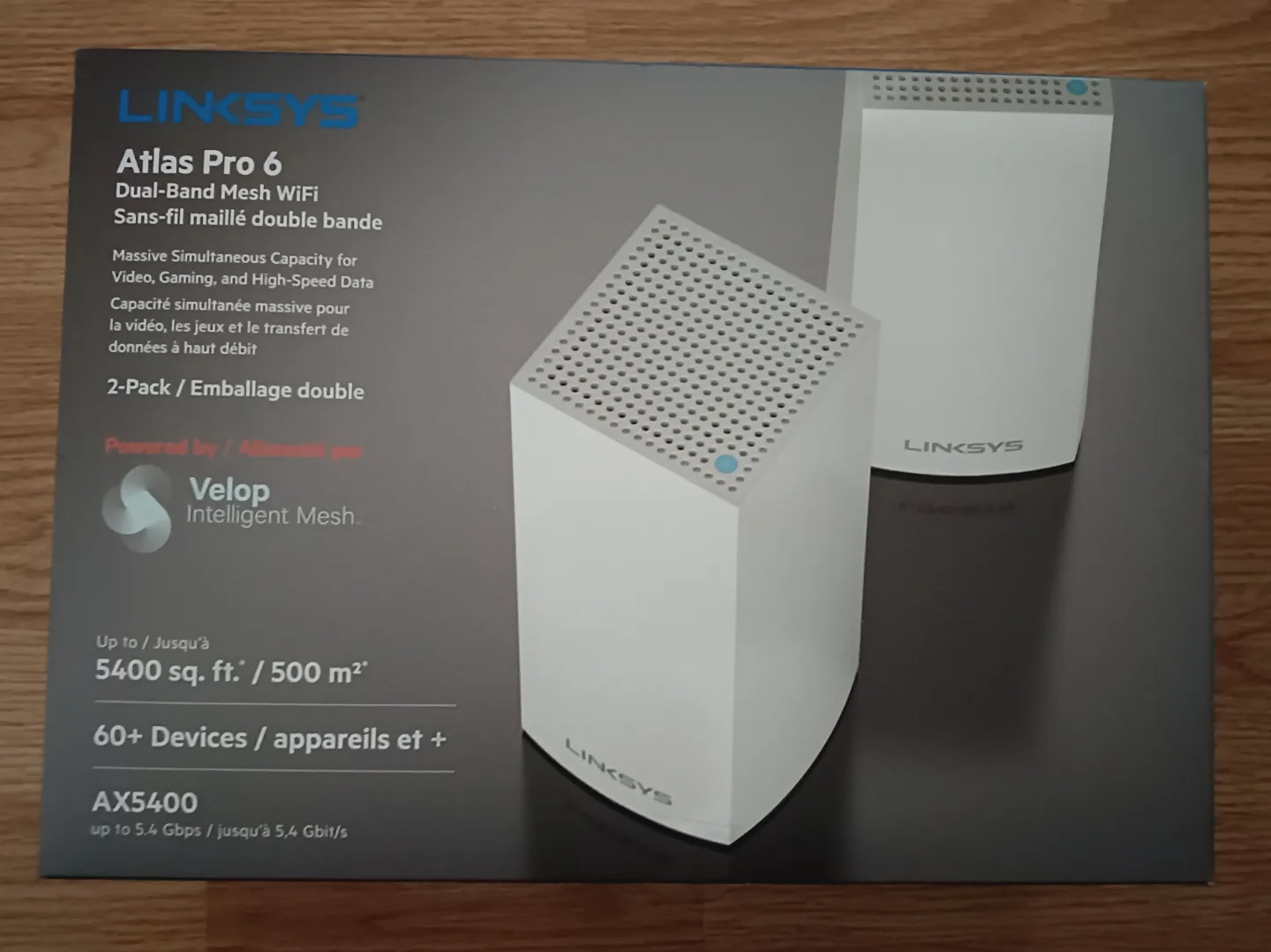 Linksys Atlas Pro 6 Dual-Band Mesh WiFi 2-Pack thumbnail