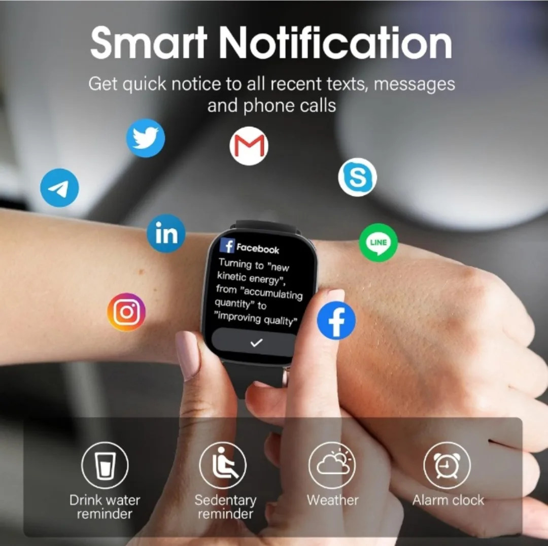 Smart Watch with Bluetooth Calling & IP68 Waterproof image indicator(4)