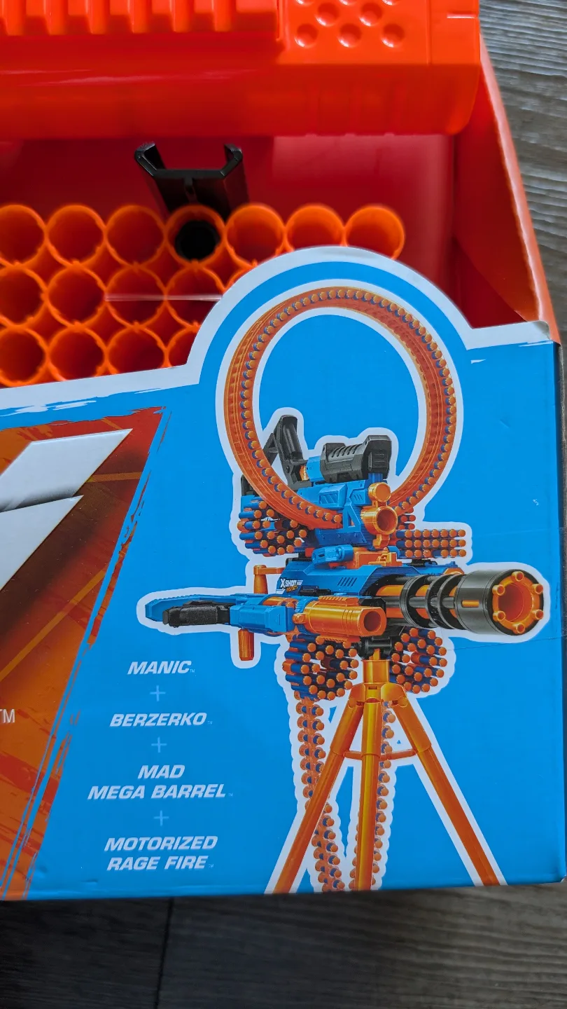 X-Shot Insanity Berzerko 48 Dart Blaster NEW IN BOX image indicator(4)