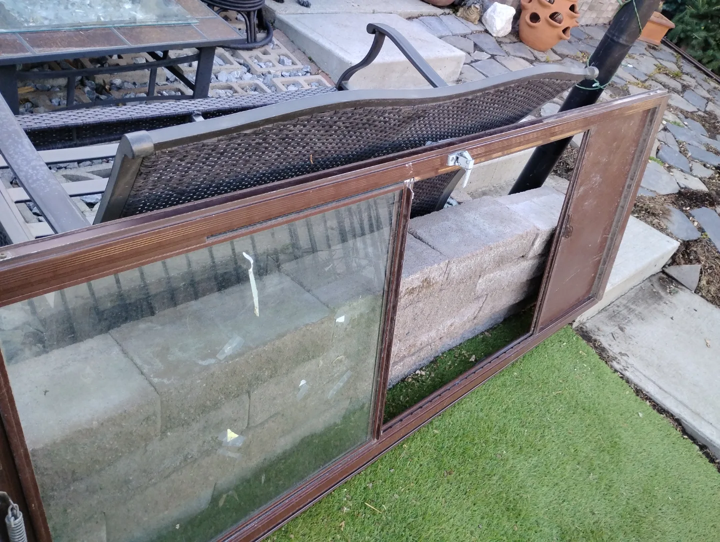 Storm /Greenhouse Sliding Door - Brown Frame🧡 thumbnail