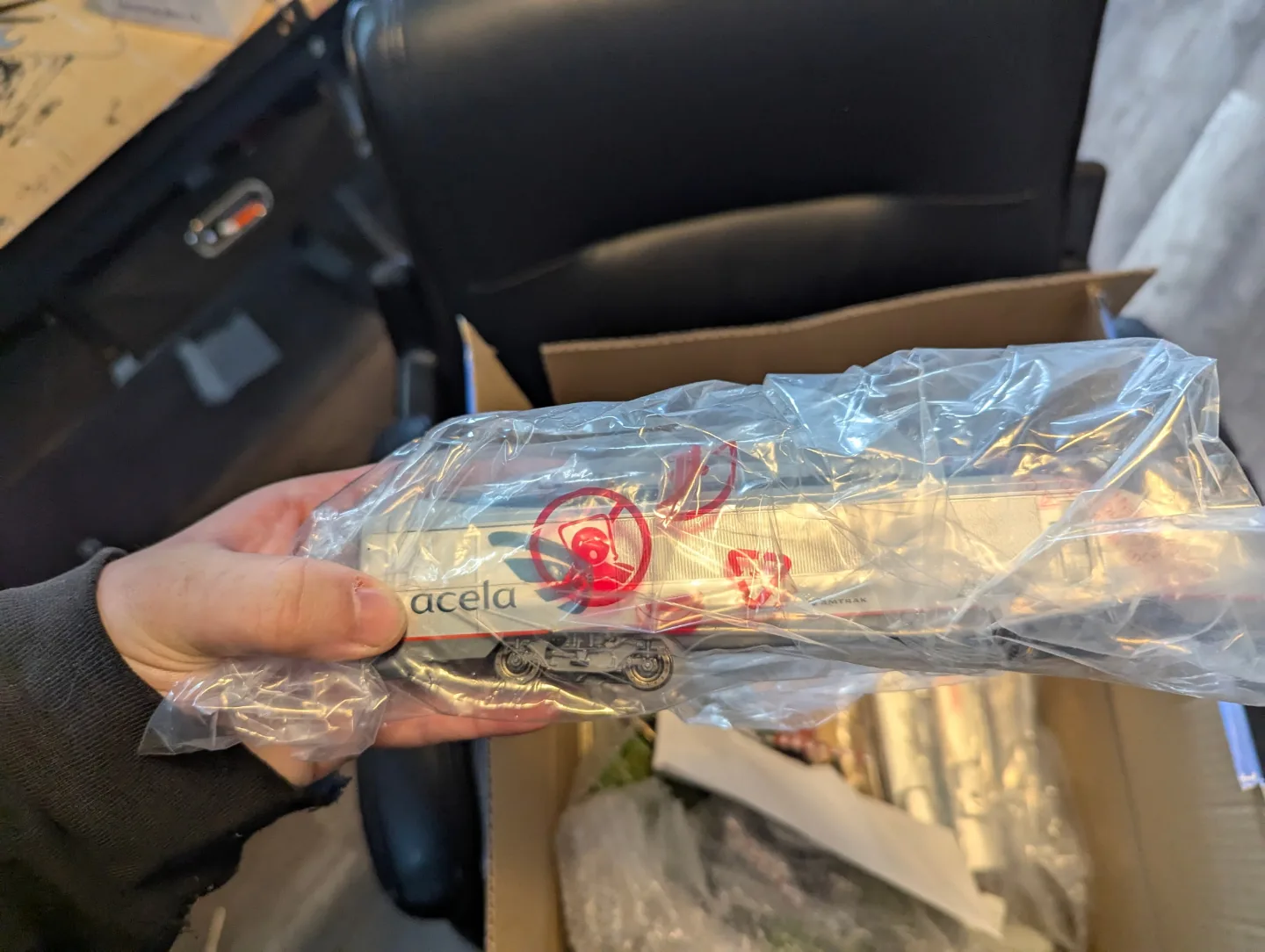 Model Train Set with Acela Train image indicator(4)