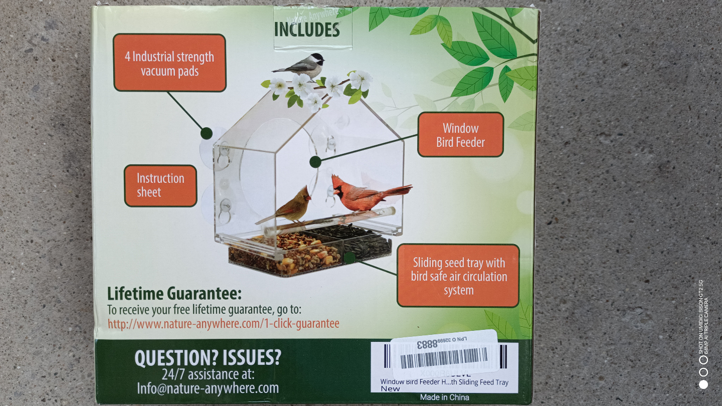 Birds-I-View Window Bird Feeder - New - photo 2