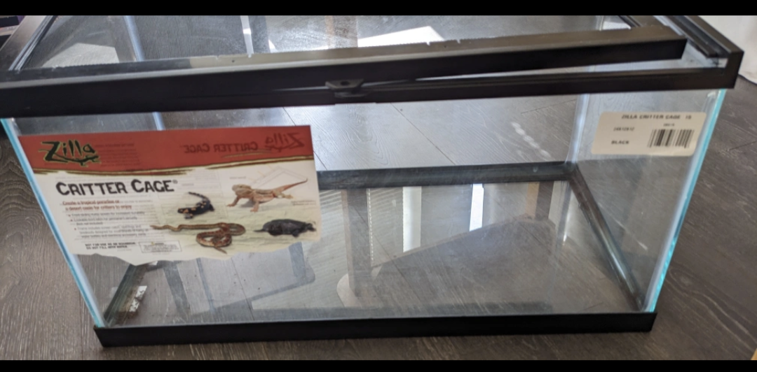 Zilla Critter Cage 18 Gallon Glass Reptile Tank