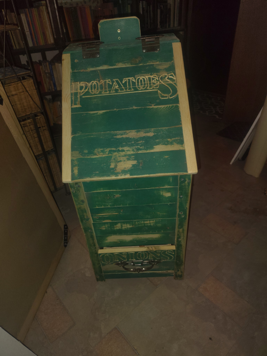 Rustic Farmhouse Style Potato and Onion Bin - photo 2