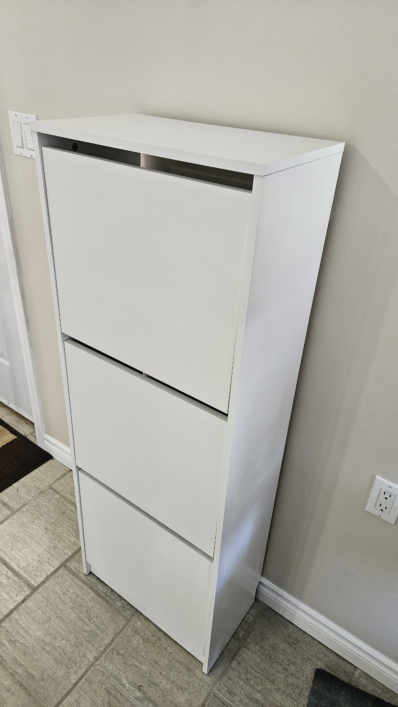 IKEA BISSA White Shoe Cabinet - photo 4