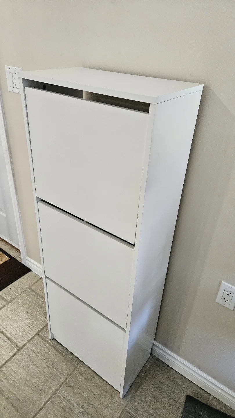 IKEA BISSA White Shoe Cabinet image indicator(4)