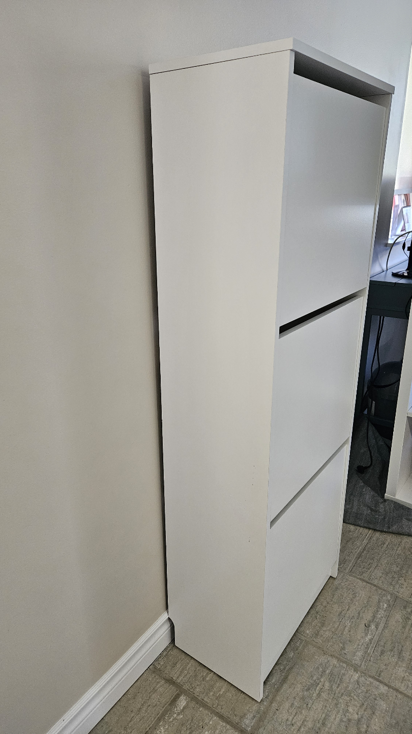 IKEA BISSA White Shoe Cabinet - photo 5