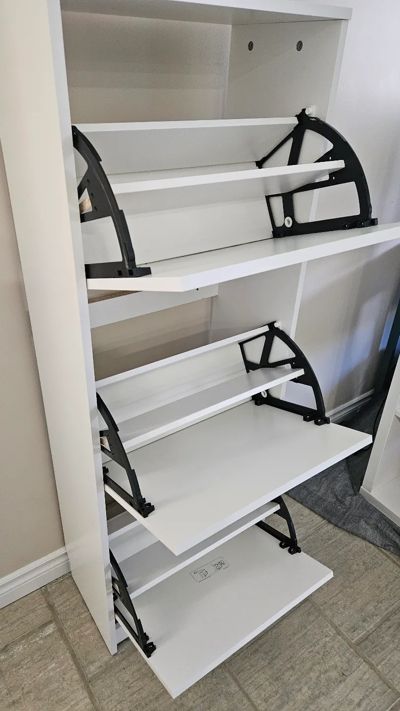 IKEA BISSA White Shoe Cabinet image indicator(6)