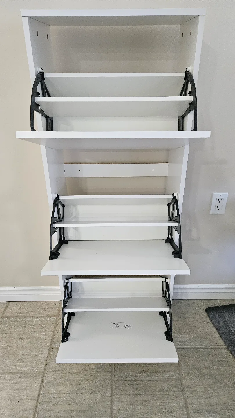 IKEA BISSA White Shoe Cabinet image indicator(7)