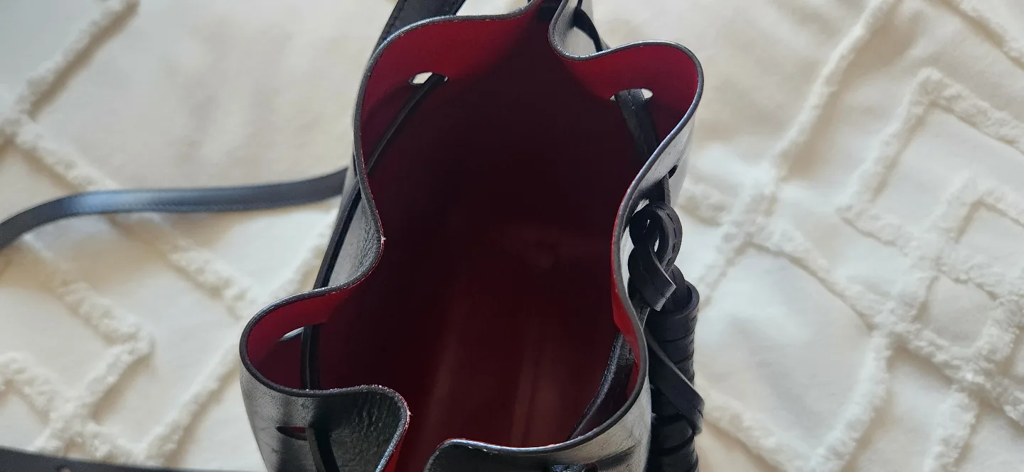 Mansur Gavriel Mini Bucket Bag - Black Leather image indicator(5)