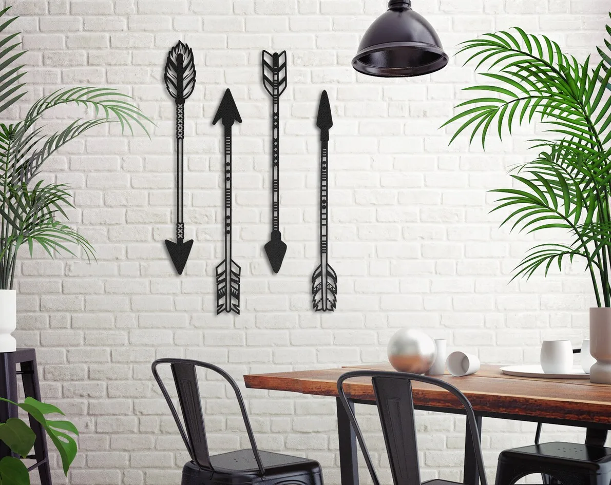 Metal Arrow Wall Art - Versatile Wall Accents thumbnail