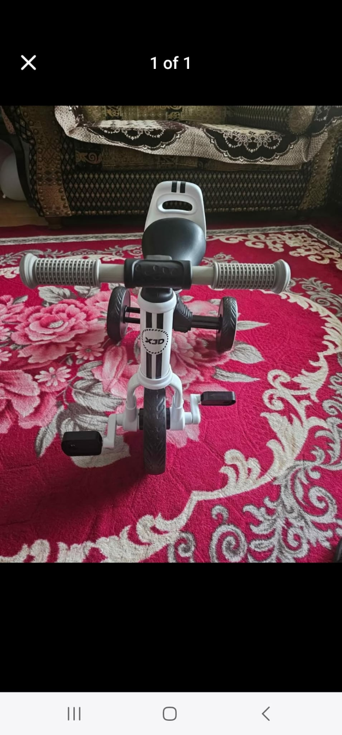 XJD Kids Tricycle - White