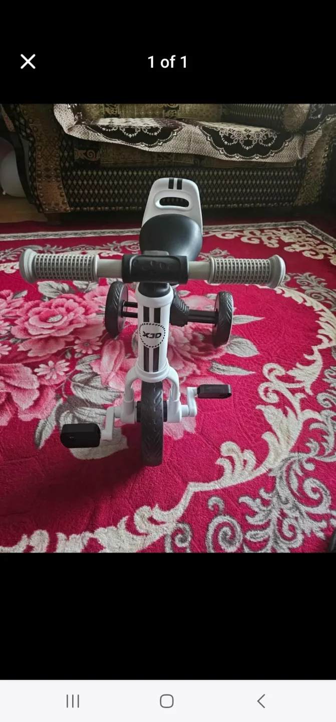 XJD Kids Tricycle - White thumbnail