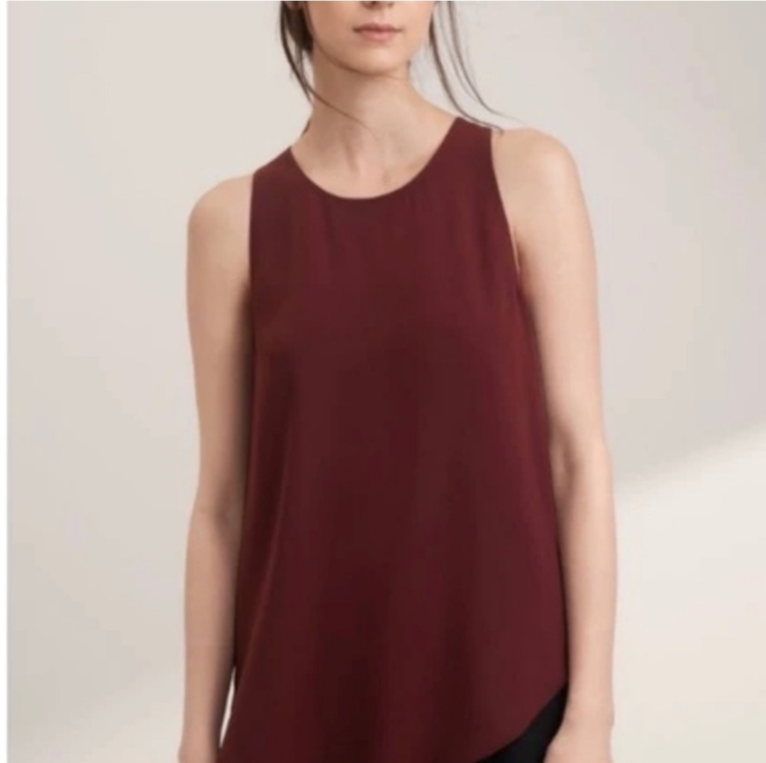 Wilfred Burgundy Aritzia sleeveless top 🧡