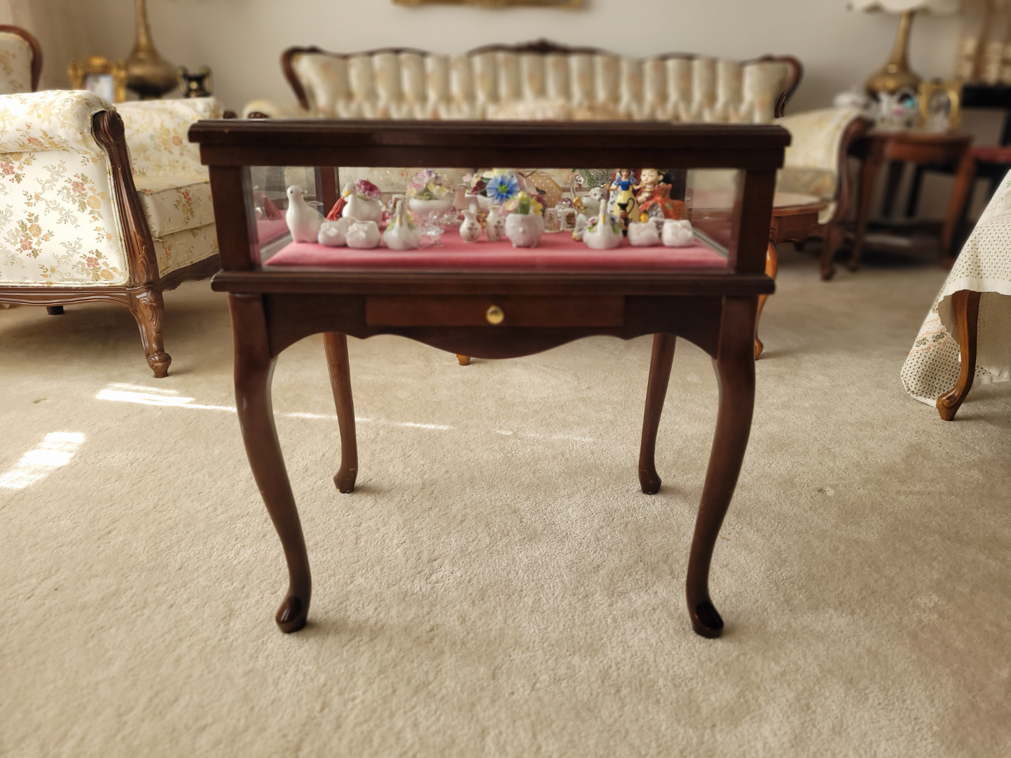 Display Case with Collectibles