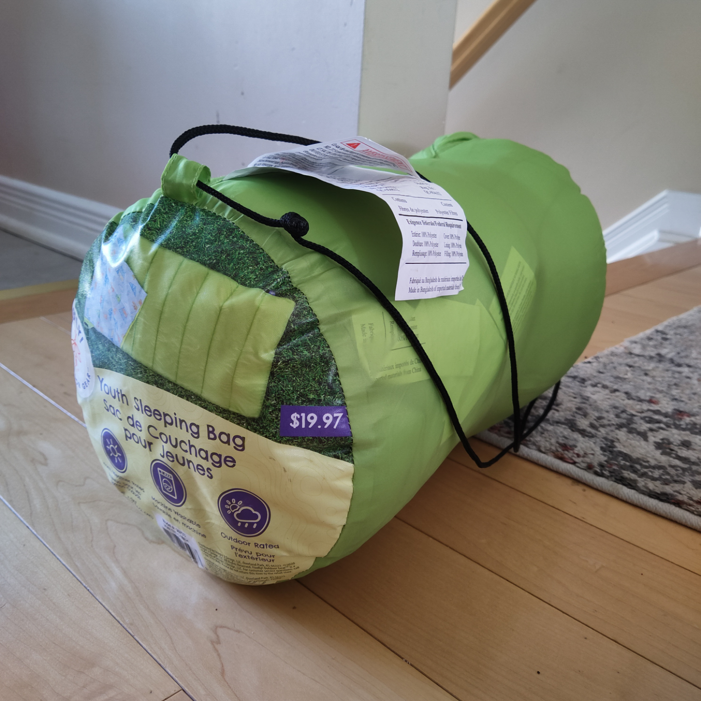 Firefly Youth Sleeping Bag - Lime Green