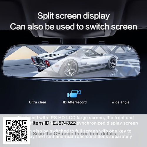 Mirror Dash Cam DVR with Dual Lens , pick Scarborough or oshawa - photo 2