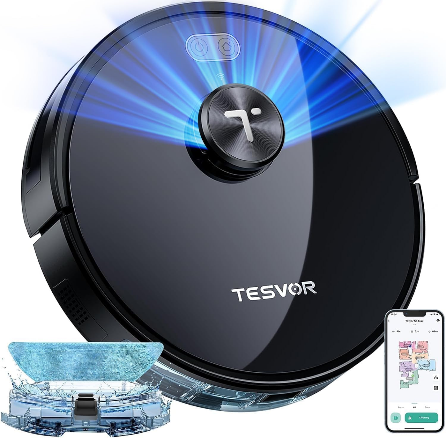 NEW TESVOR S5 Max Robot Vacuum + mop Cleaner!!!