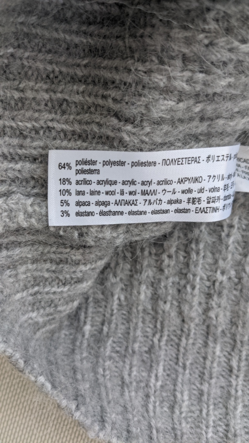 Zara Grey Knitted boxy sweater - photo 3