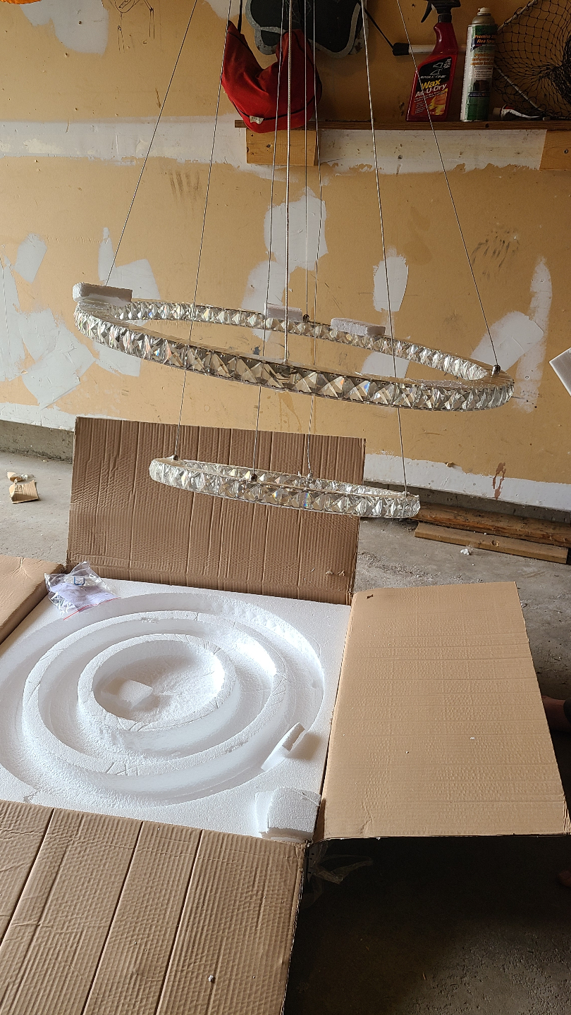 Modern Crystal LED Chandelier - Brand New - photo 5