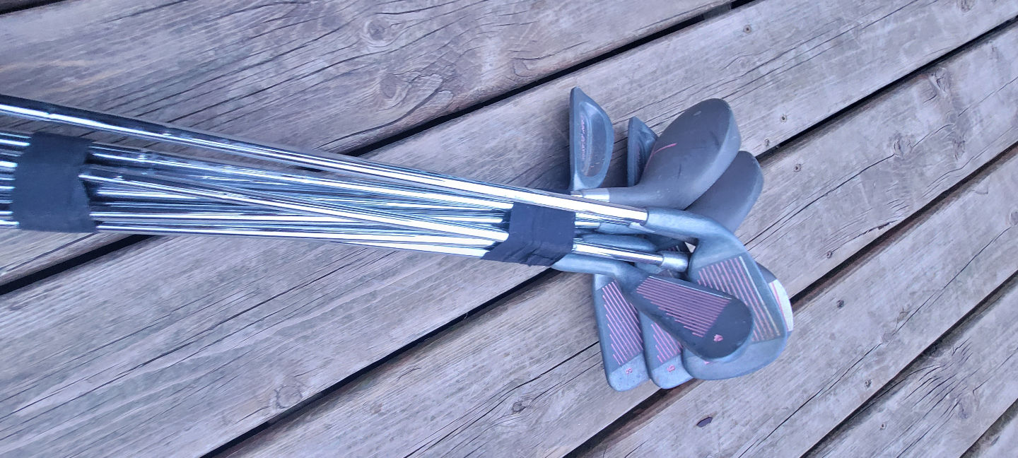 Woman's right-handed golf clubs.