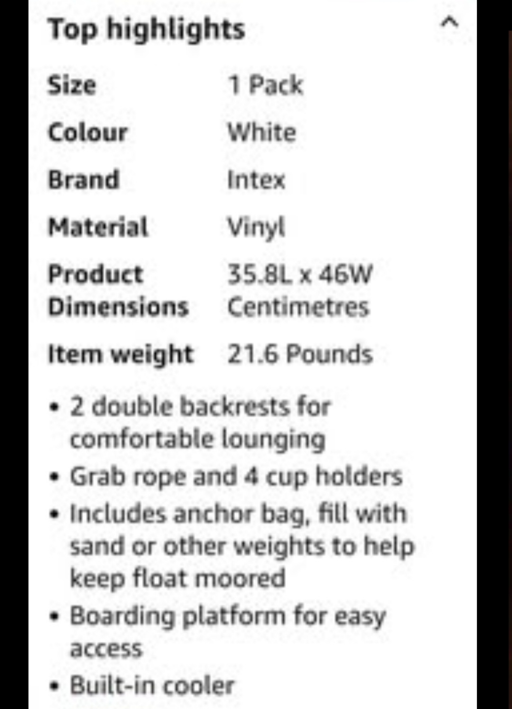 Intex Marina Breeze Inflatable Island with Electric Pump - photo 2