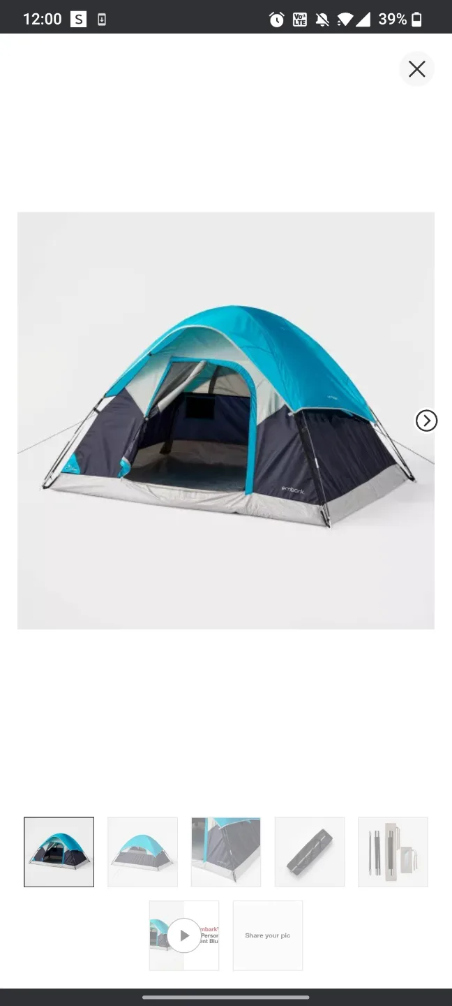 2 Person Dome Tent thumbnail
