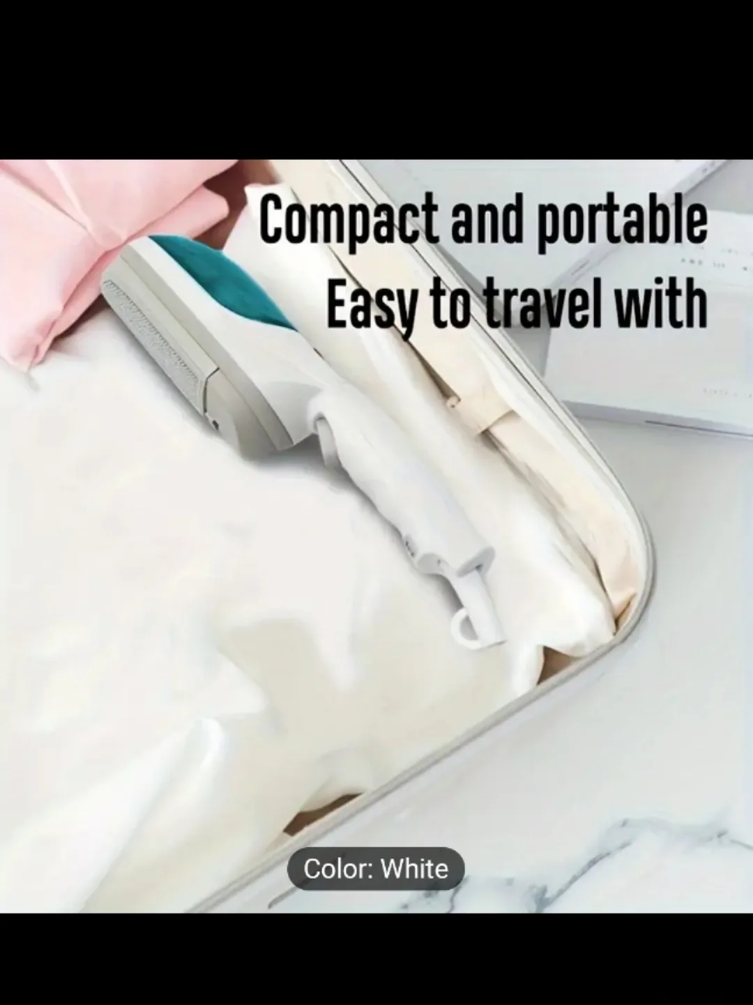 PANCERKA Compact Electric Handheld Steam Iron - White image indicator(3)