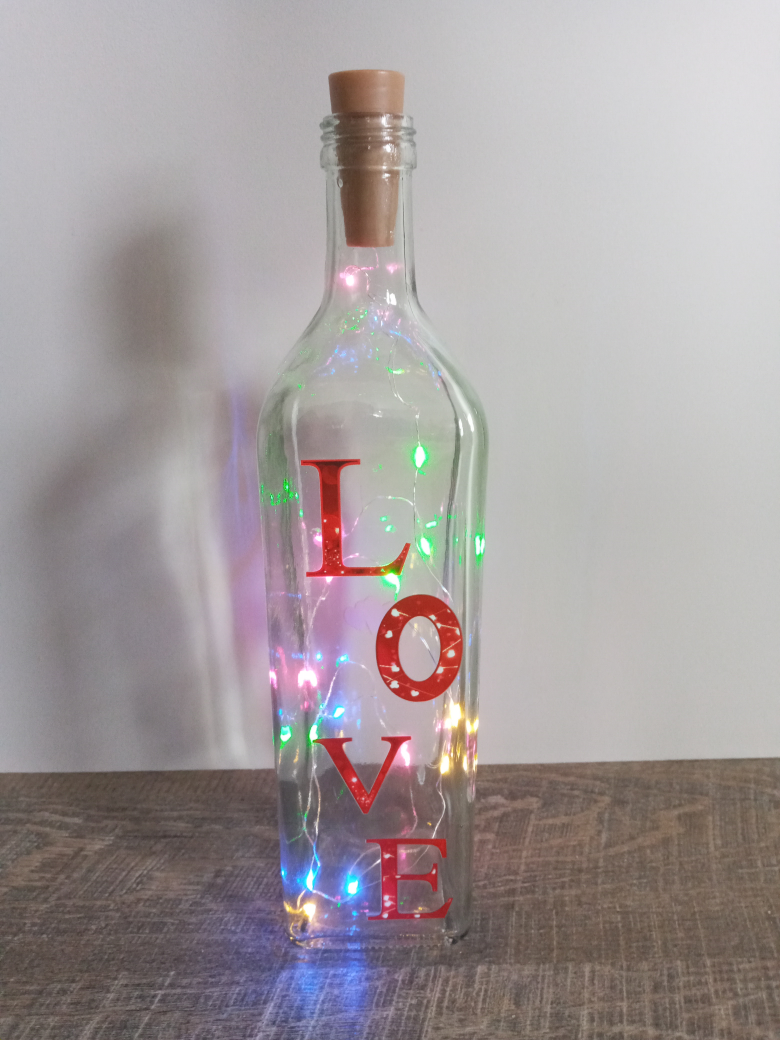LED Light-Up LOVE Bottle - photo 3