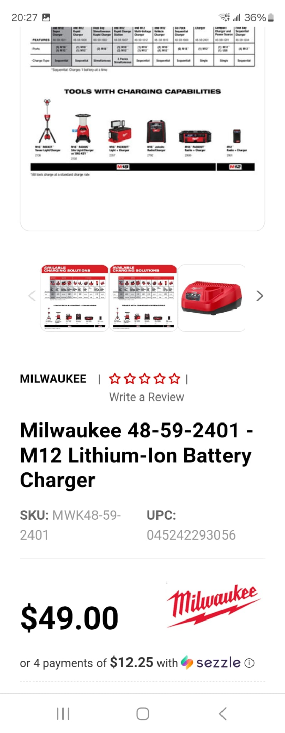 Milwaukee M12 Lithium-Ion Battery Chargers - Bundle of 6 - photo 2