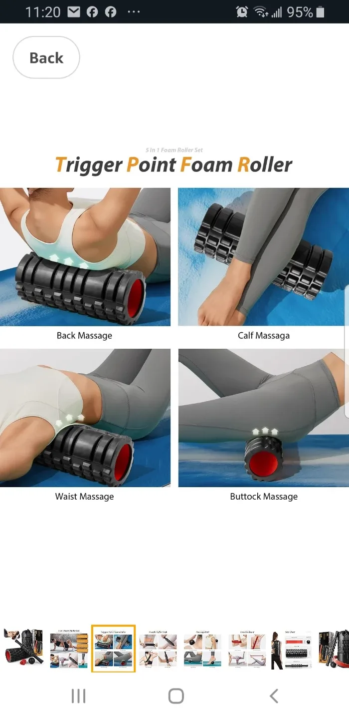 5-in-1 Foam Roller Set for Muscle Massage and Recovery image indicator(3)