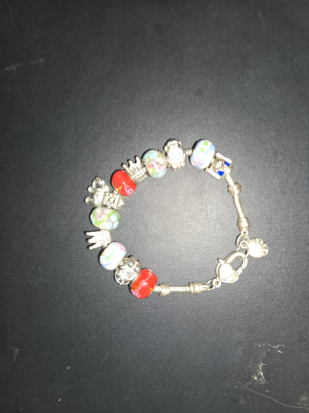 STERLING SILVER PANDORA CHARM BRACELET - photo 3