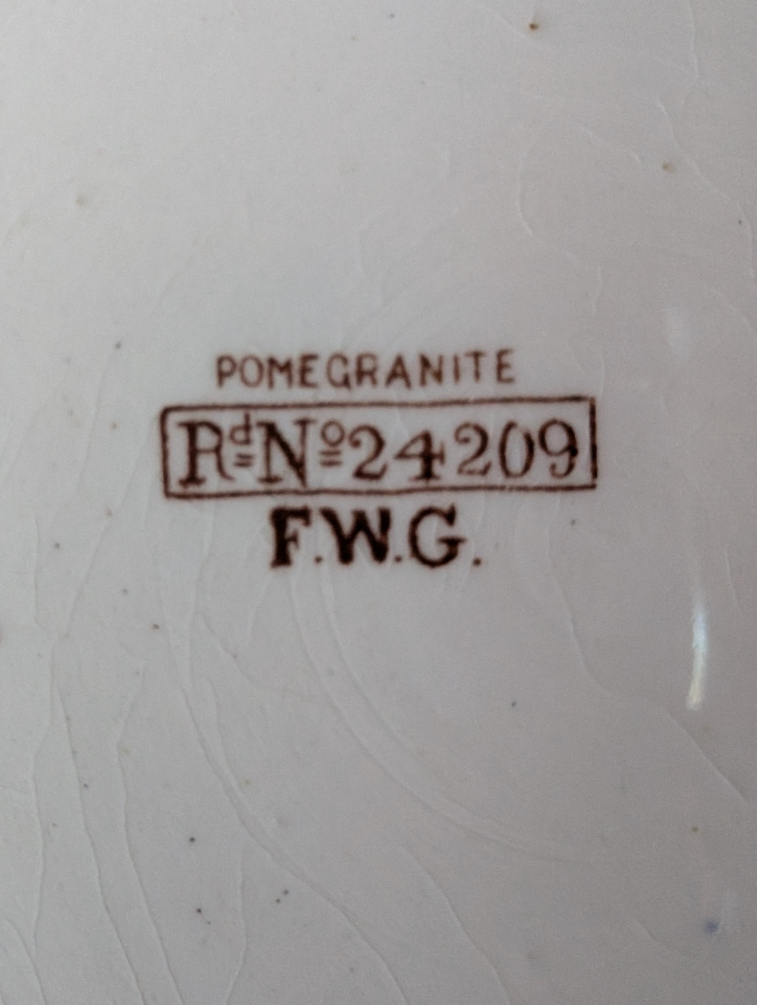 Antique F.W.G. Pomegranate Biscuit Jar - photo 5