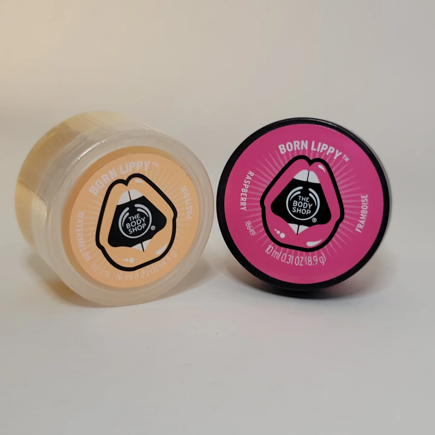 The Body Shop Born Lippy Watermelon & Raspberry Lip Balms thumbnail