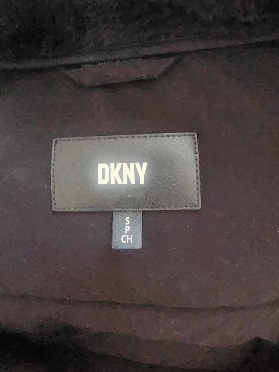 DKNY Black Puffer Jacket with Faux Fur Hood - Size Small image indicator(4)