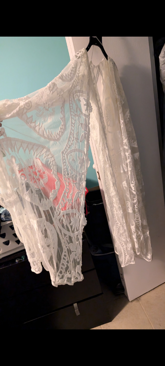 White Lace Duster - photo 3