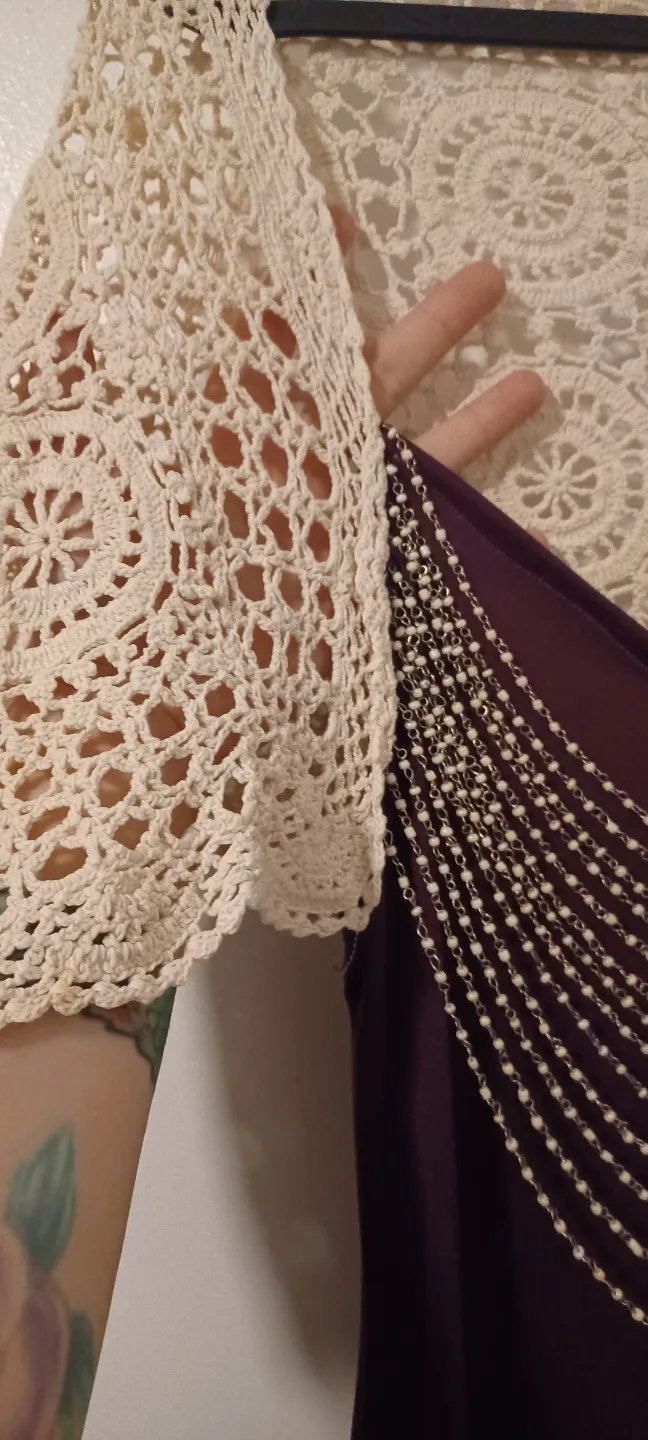 Unique Crochet & Beaded Dress image indicator(3)