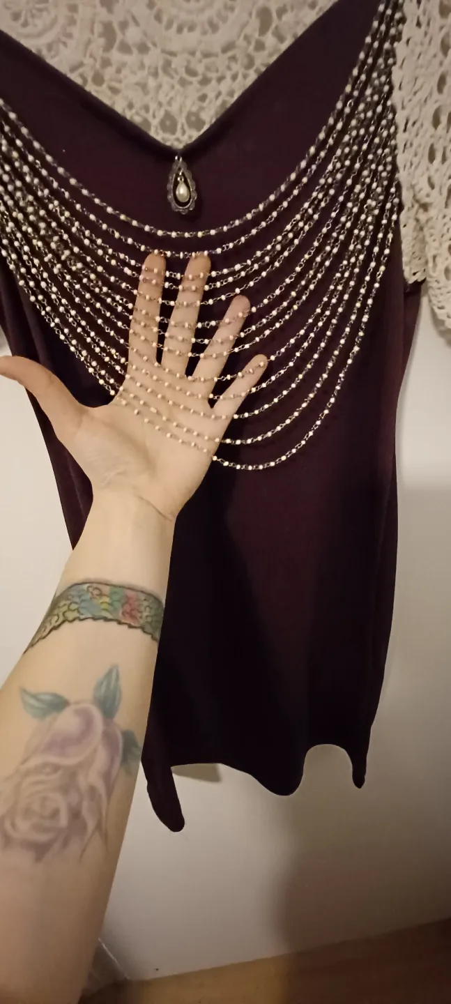 Unique Crochet & Beaded Dress image indicator(5)