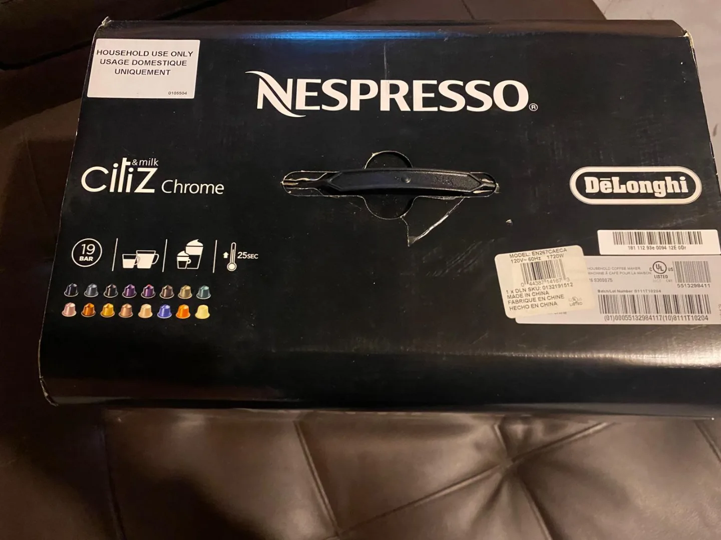 Nespresso CitiZ Chrome with Milk Frother - Brand New in Box thumbnail