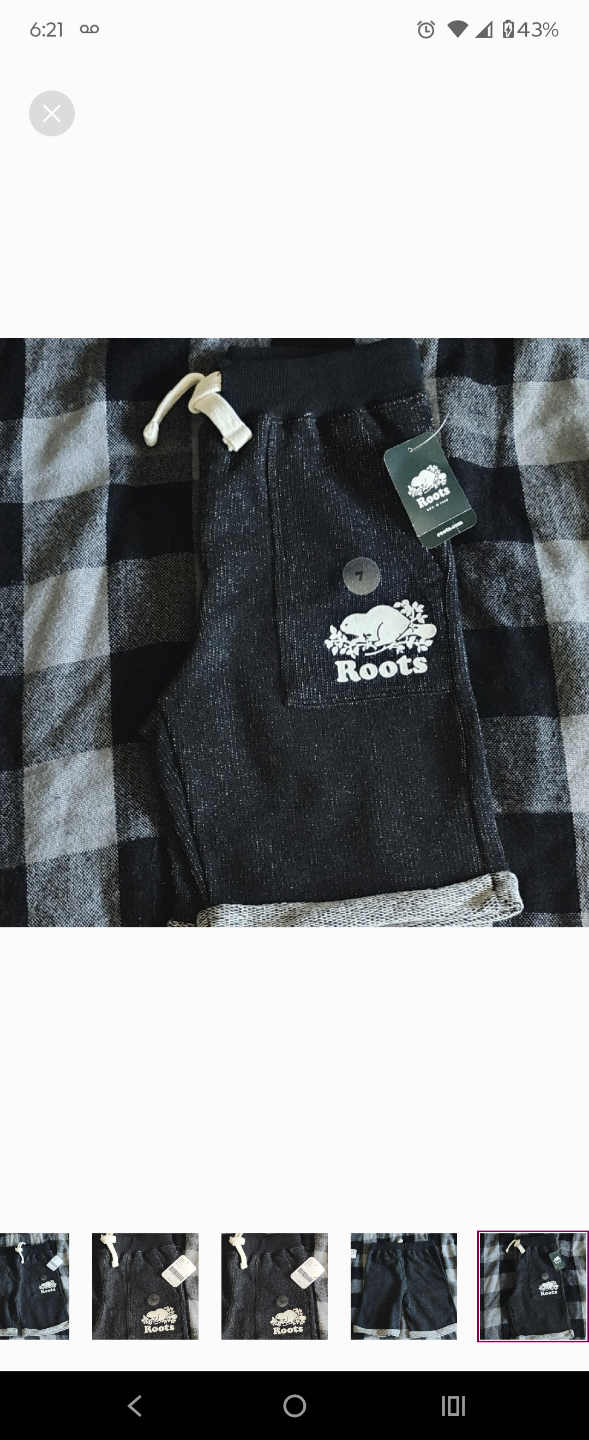 Roots Boys Shorts Size 7