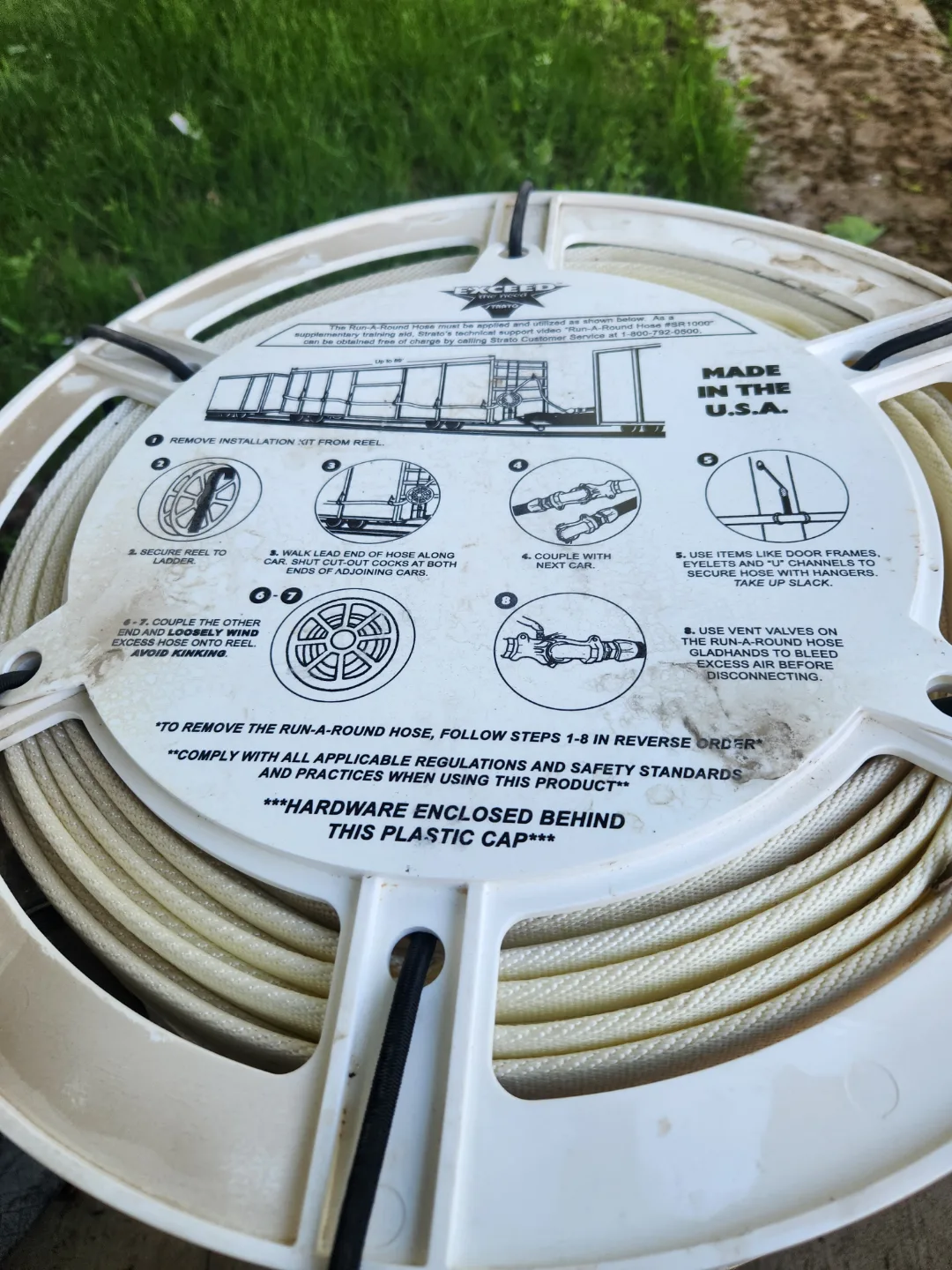 50 ft. 1 1/2 inch Fire Hose on Reel - Made in the U.S.A. thumbnail