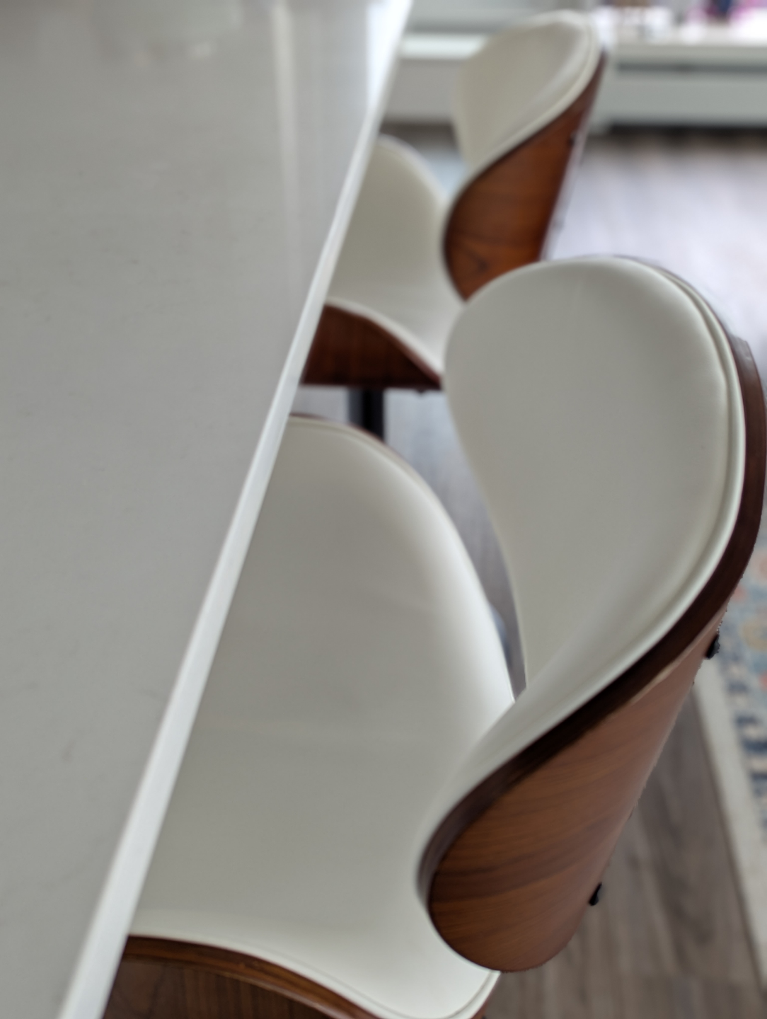 Pair of Mid-Century Modern Adjustable Bar Stools - photo 5